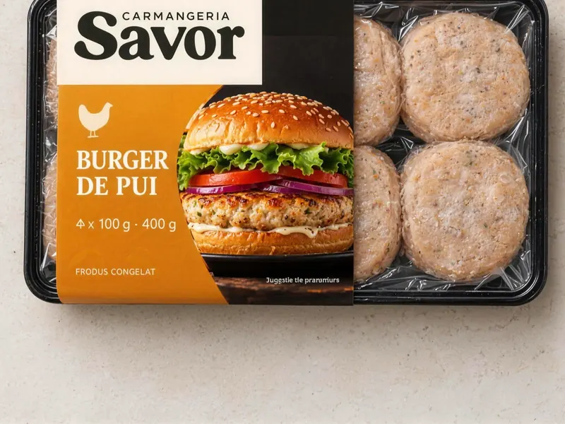 Burger de pui în ambalaj Savor