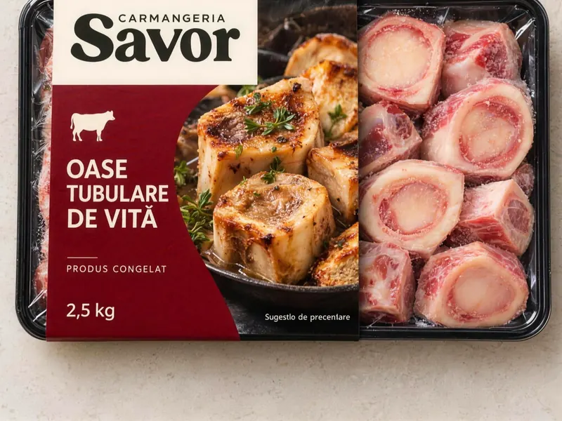 Oase tubulare de vită în ambalaj Savor